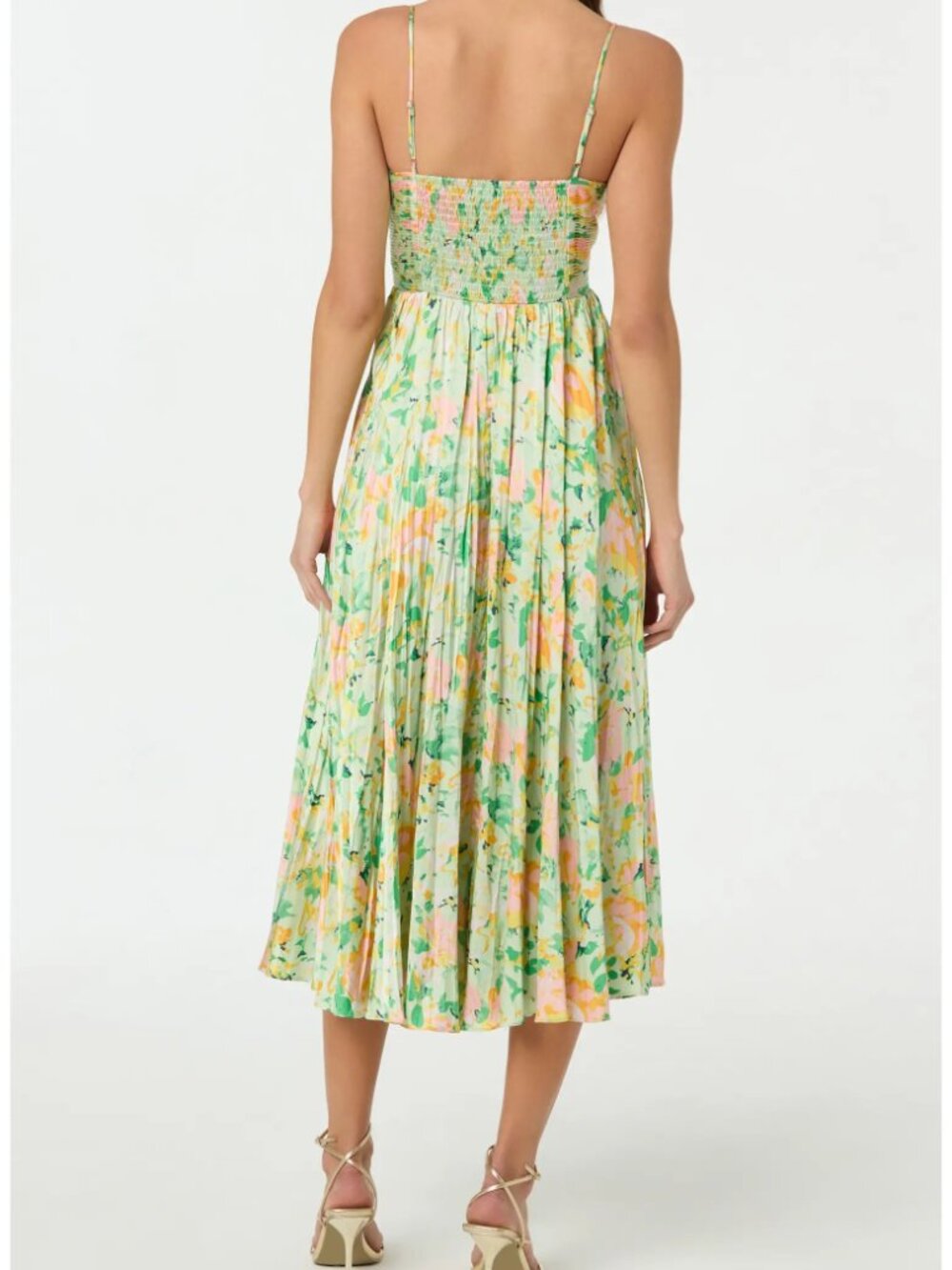 ASTR the Label Maeve Dress - Light Green Floral - Picture 2 of 6